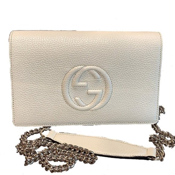 Gucci Soho Wallet with Removable Chain in Ivory - Picture 2 of 3